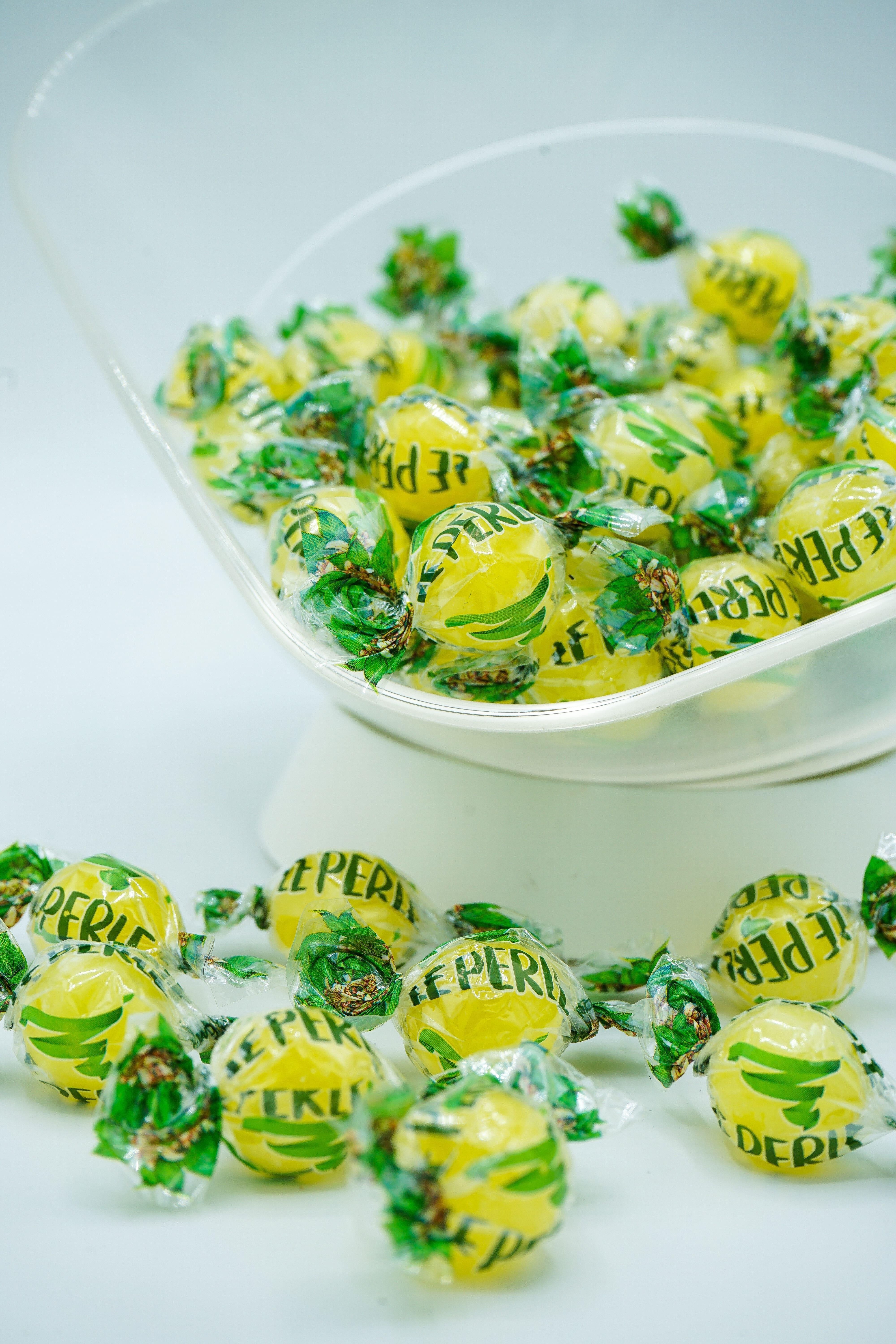 Caramelle Perle di Lumu00ec in doypack da 100gr - Gusto Limone