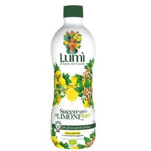 Succo di limone lumì bio 100% naturale - bottiglia da 1lt