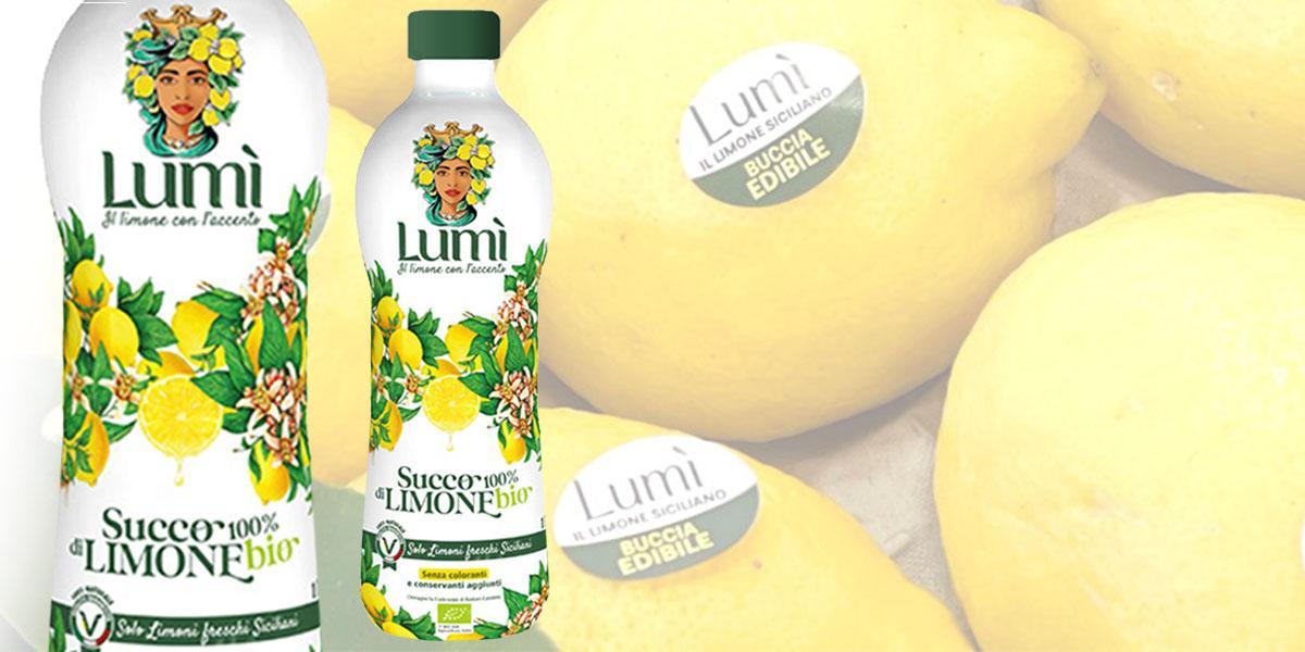 Succo di limone Lumi BIO 100% naturale - Bottiglia da 1Lt