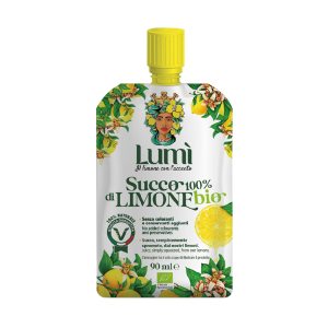 Succo di limone lumì bio 100% naturale - pouch da 90ml