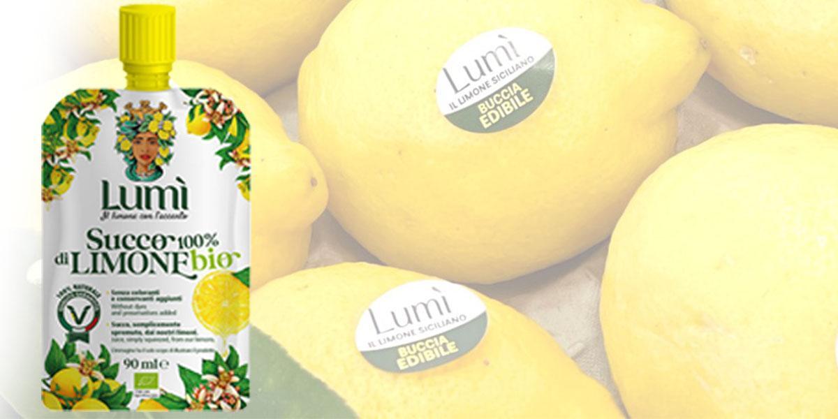 Succo di limone Lumi BIO 100% naturale - Pouch da 90ml