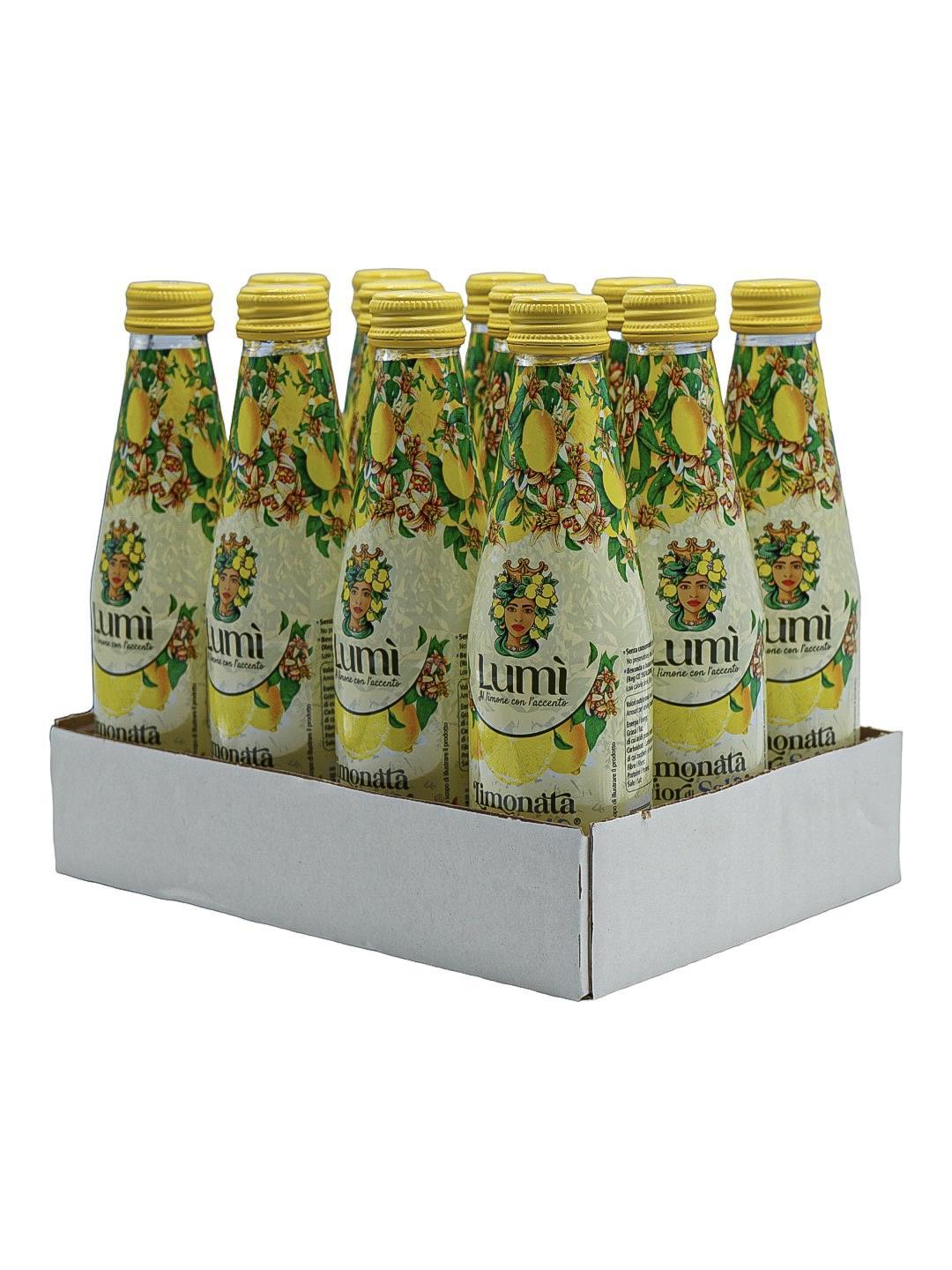 Limonata Fior di sale Lumi antica ricetta siciliana 12 bottiglie in vetro da 250ml