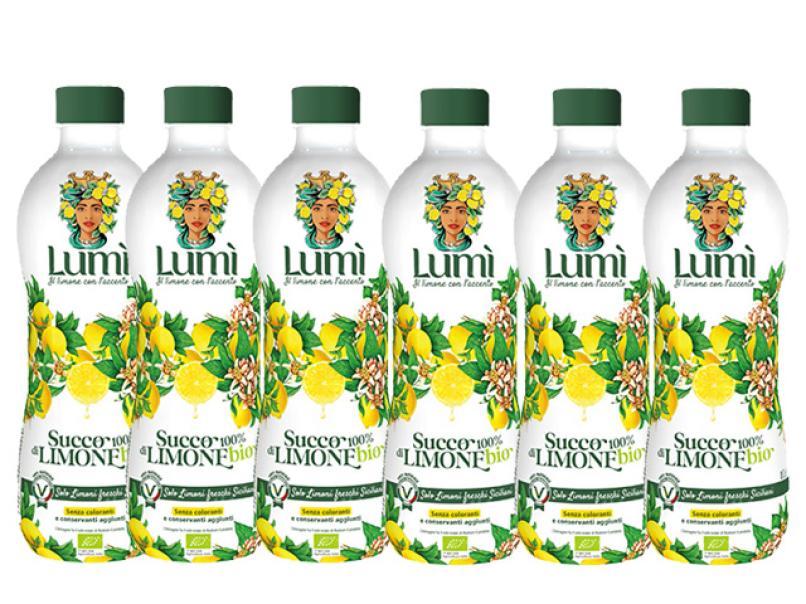 Succo di limone Lumi BIO 100% naturale - Confezione da 6 bottiglie da 1Lt