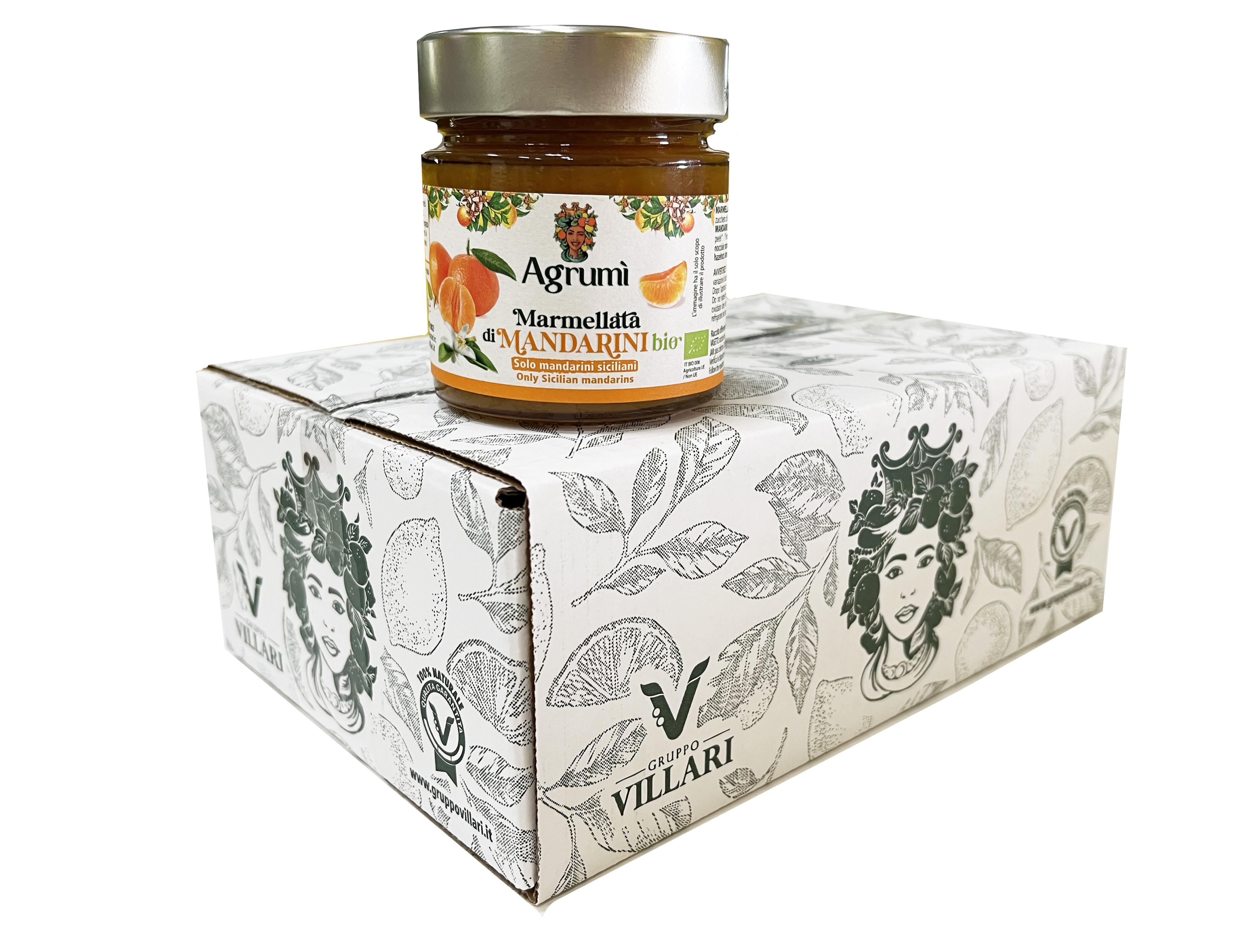 Marmellata di mandarini BIO Agrumi - Ricetta tradizionale - Confezione da 6 vasetti da 310gr