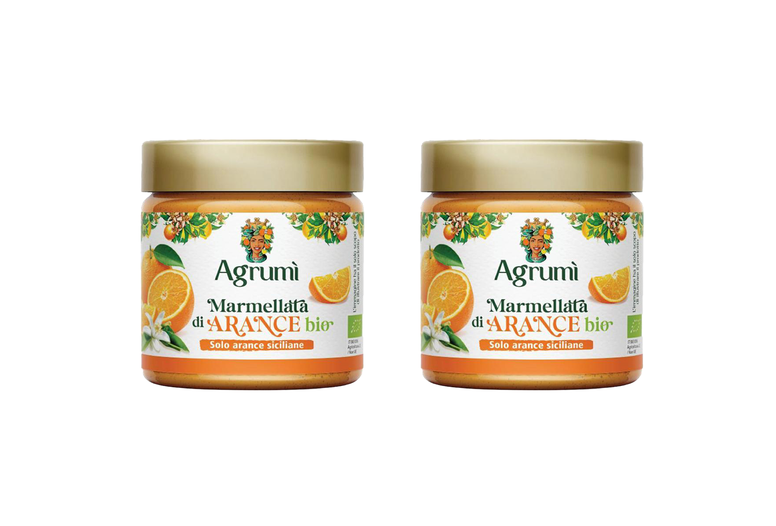 Marmellata di arance BIO Agrumi - Ricetta tradizionale - 2 vasetti da 310gr