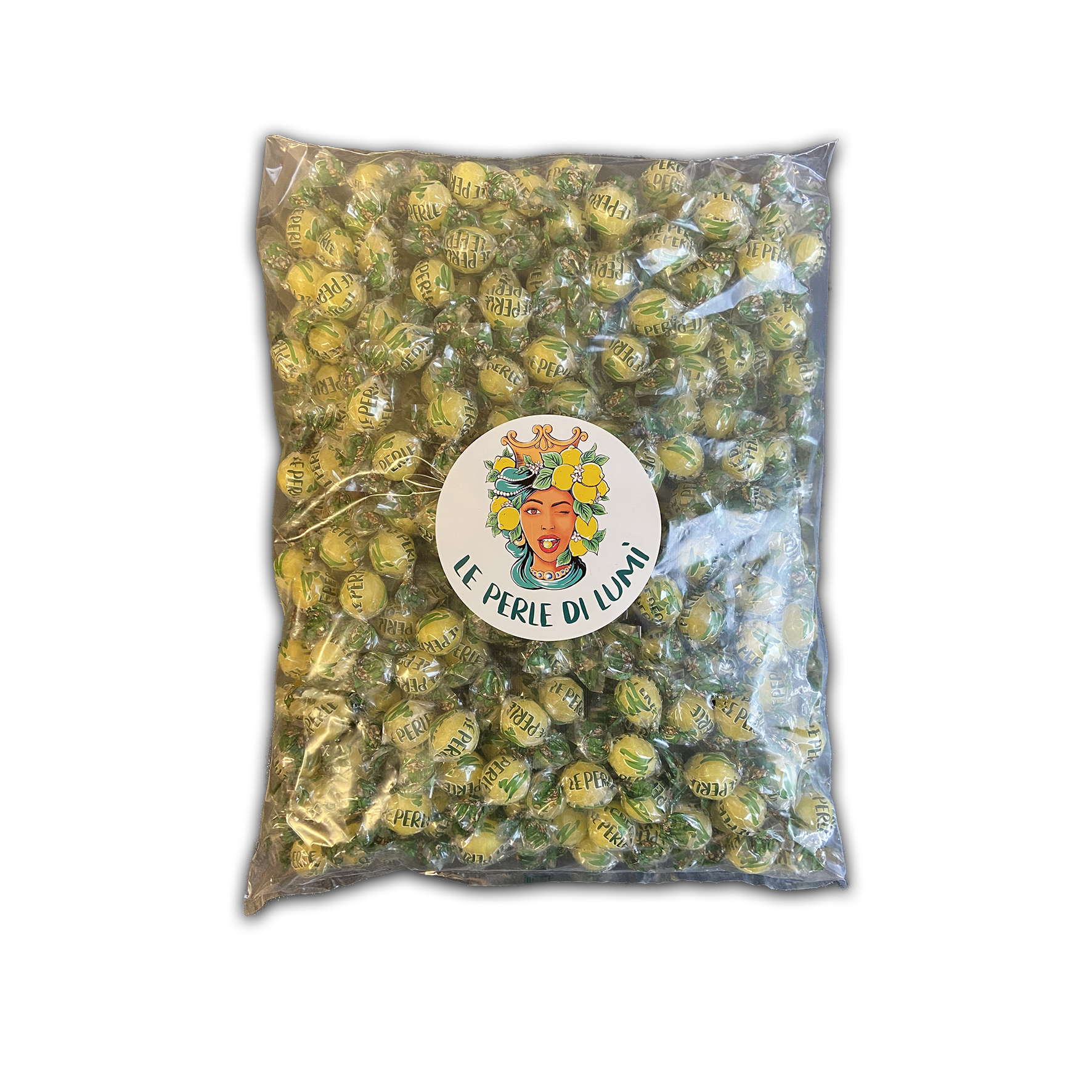 Caramelle Perle di Lumu00ec sfuse in sacchetto da 2kg - Gusto Limone