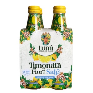 Limonata fior di sale lumì antica ricetta siciliana - cluster 4 bottiglie in vetro da 250ml