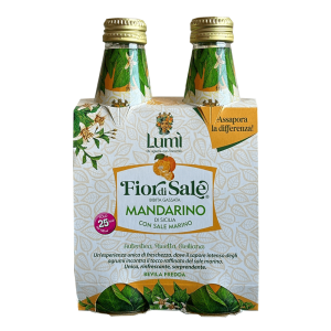 Fior di sale al mandarino lumì - cluster 4 bottiglie in vetro da 250ml