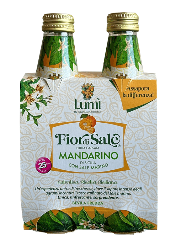 Fior di Sale al Mandarino Lumi - Cluster 4 bottiglie in vetro da 250ml