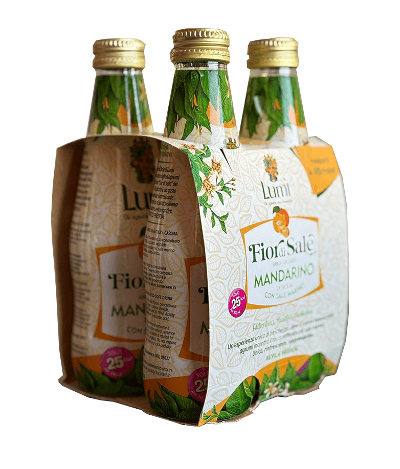Fior di Sale al Mandarino Lumi - Cluster 4 bottiglie in vetro da 250ml