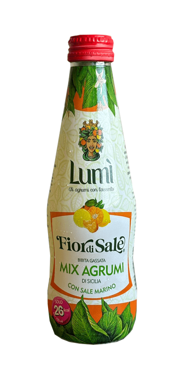 Fior di Sale al Mix di Agrumi Lumi - Cluster 4 bottiglie in vetro da 250ml