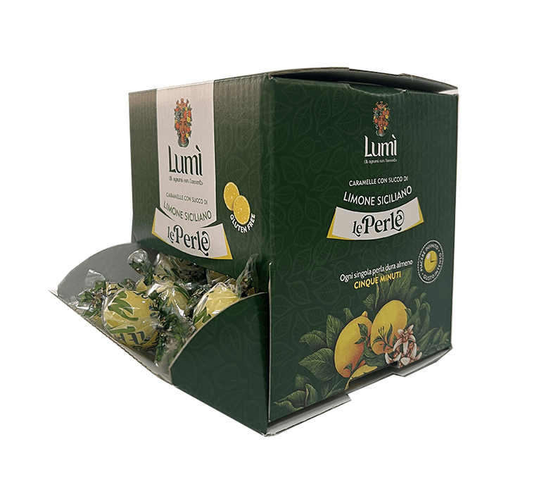 Caramelle Perle di Lumi bocca di lupo 600gr - Gusto Limone
