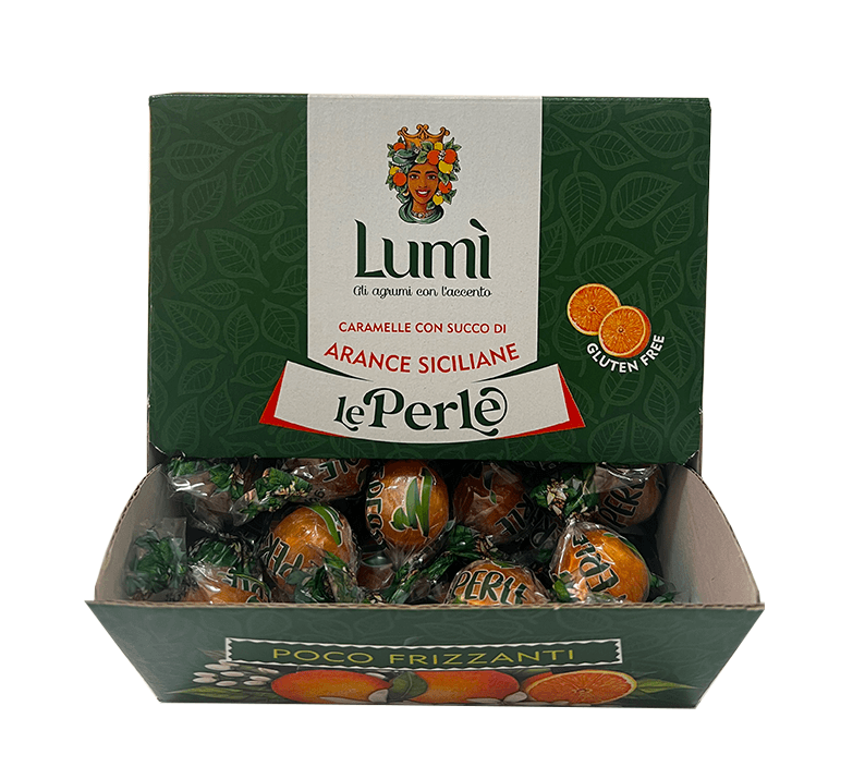 Caramelle Perle di Lumi bocca di lupo 600gr - Gusto Arancia