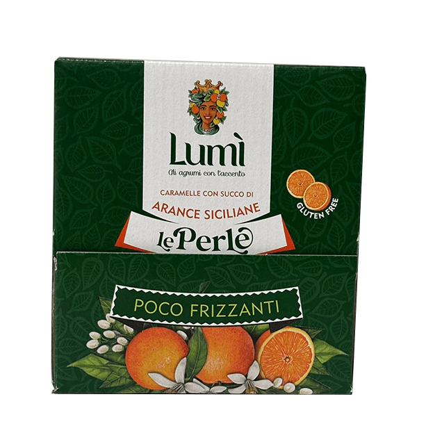 Caramelle Perle di Lumi bocca di lupo 600gr - Gusto Arancia