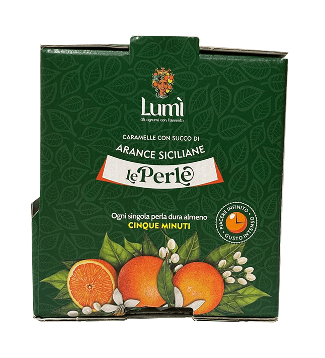 Caramelle Perle di Lumi bocca di lupo 600gr - Gusto Arancia