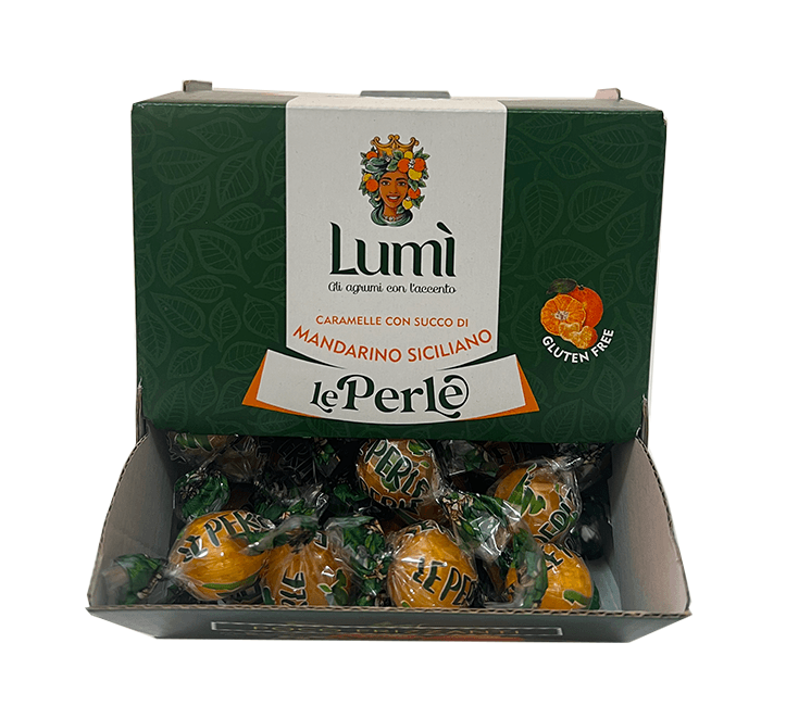 Caramelle Perle di Lumi bocca di lupo 600gr - Gusto Mandarino