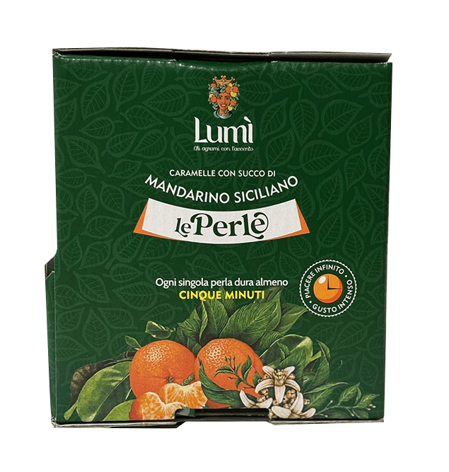 Caramelle Perle di Lumi bocca di lupo 600gr - Gusto Mandarino